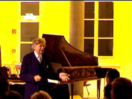 Prof. Beurmann introduces his cultural treasure - pianos and cembali from past centuries